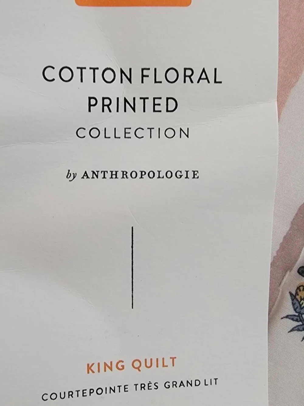 Anthropologie Khira Printed Cotton Voile Floral King Quilt Comforter Luxury